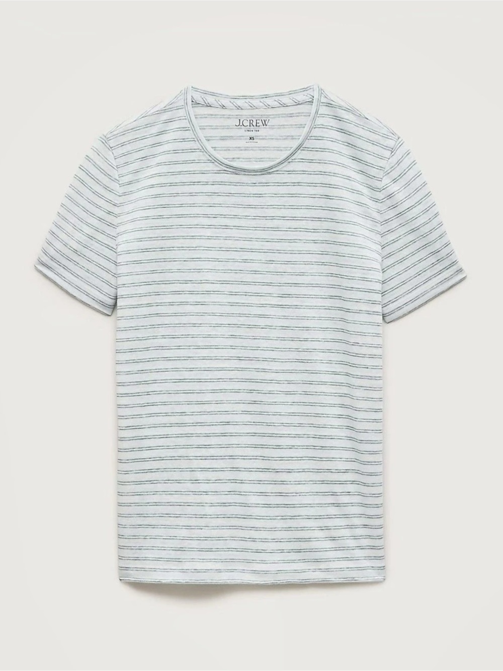 NWT- J.Crew relaxed linen T-shirt in stripe
